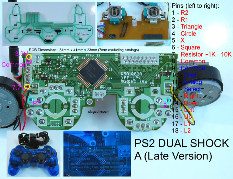 Ps2 Controller Wiring Diagram from www.slagcoin.com